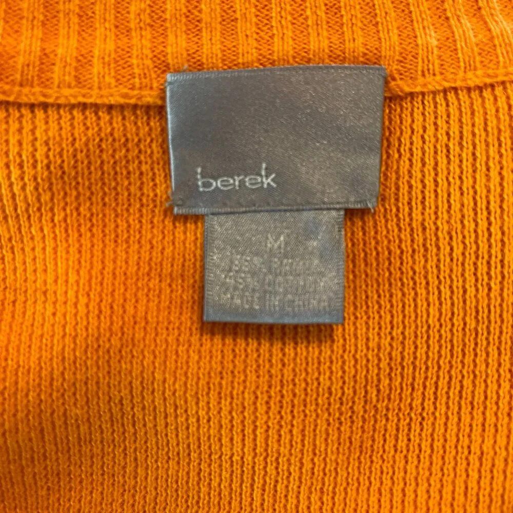 Berek Vintage Medium Football Sweater Clemson Auburn Cardigan Tennessee Orange - Picture 7 of 7